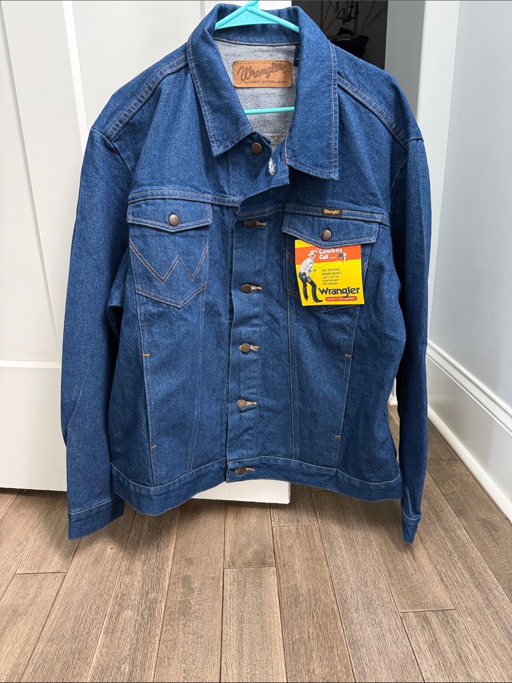 Wrangler Blue Men’s  Denim Jacket with 2025 NFR PATCH on Back